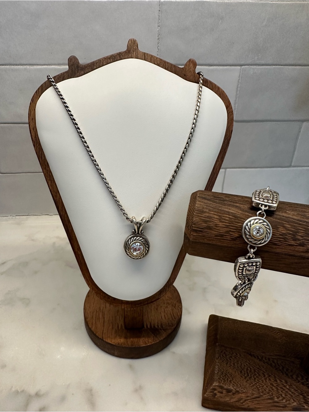 Vintage Brighton Heiress Collection, matching Pendant Necklace and Bracelet